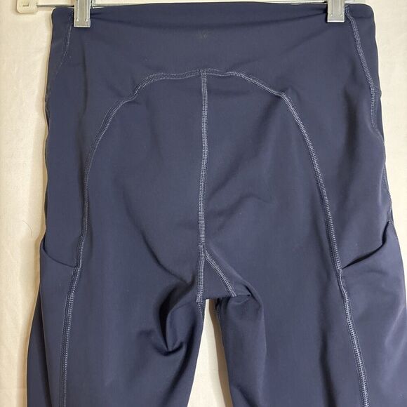 Athleta Ultimate Stash Pocket 7/8 Tight Navy Blue Size Small Stretch Active - Picture 5 of 12